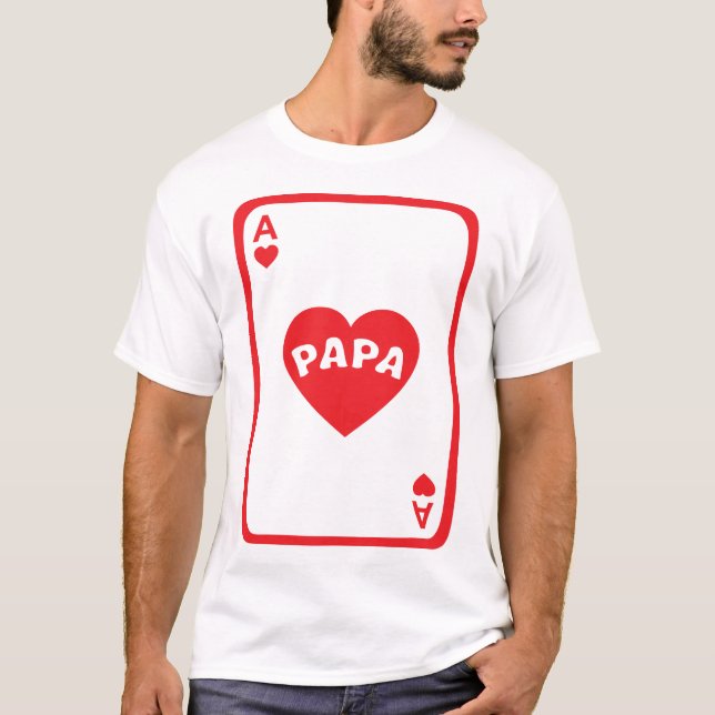 daddy heart card 1 T-Shirt (Front)