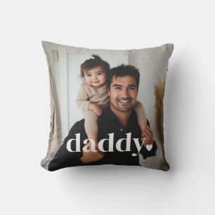 Daddy Heart - First Father's Day Photo  Cushion