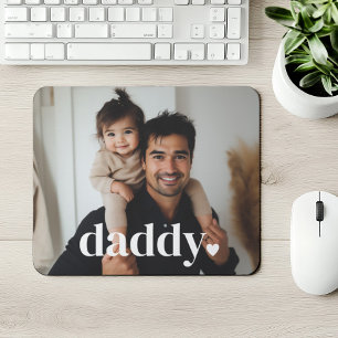 Daddy Heart - First Father's Day Photo Mouse Pad