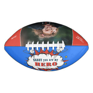 Daddy Hero Superhero Dad Fathers day Photo Football