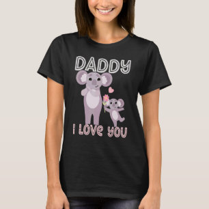 Daddy I Love You Mouse Mice Kids Rat Rats Boy Gi T-Shirt