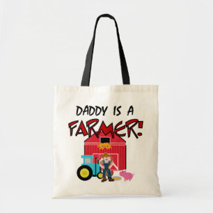 Daddy is a Farmer Tshirts and Gifts Tote Bag