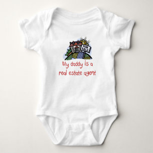 Daddy is a Real Estate Agent baby shirt