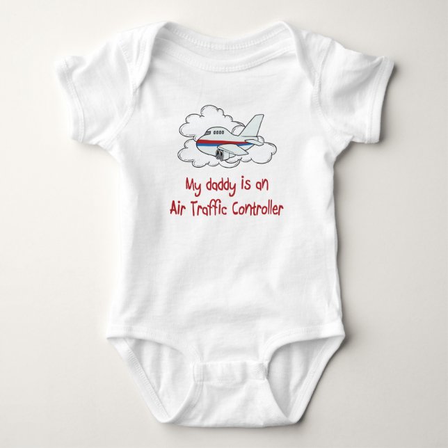 Daddy is an Air Traffic Controller baby shirt (Front)