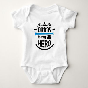 Daddy Is My Hero Baby Bodysuit