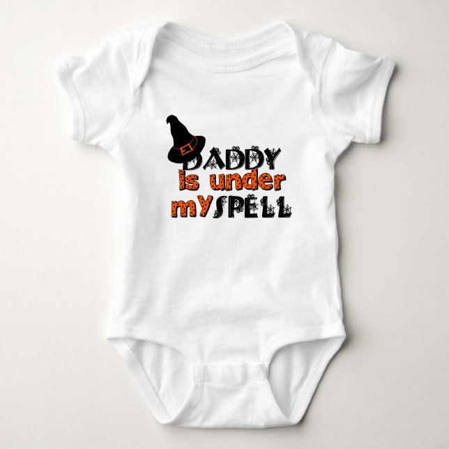 Daddy is under my spell baby bodysuit (Front)