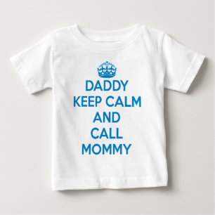 Daddy Keep Calm T-Shirt (Blue)
