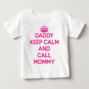Daddy Keep Calm T-Shirt (Pink)