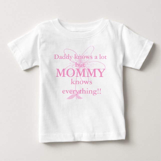 Daddy know a lot but mummy knows everything Tee (Front)