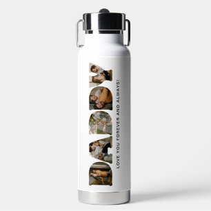 DADDY Letter Photo Collage Father's Day  Water Bottle