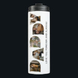 DADDY Letter Photo Collage Thermal Tumbler<br><div class="desc">DADDY 16 oz. thermal tumbler personalised with 5 of your favourite photos which are displayed in the shape of the word DADDY with the words "Love you forever and always!"  Perfect for your dad!</div>