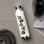 DADDY Letter Photo Collage Water Bottle<br><div class="desc">DADDY 22 oz. water bottle personalised with 5 of your favourite photos which are displayed in the shape of the word DADDY with the words "Love you forever and always!"  Perfect for your dad!</div>
