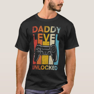 Daddy Level Unlocked New Dad Pregnancy Announcemen T-Shirt