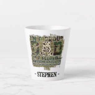 Daddy Life. Totally Nailed It – Camouflage T-Shirt Latte Mug