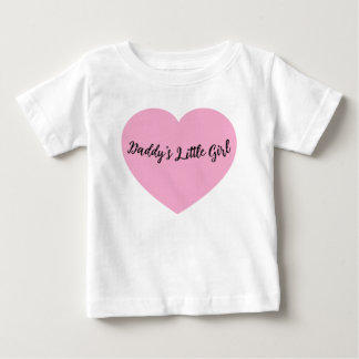 Daddy Little Girl Pink Heart Baby Toddler T-shirt