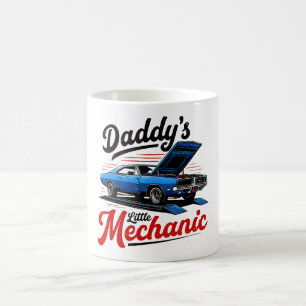 Daddy Little Mechanic Classic Car Keepsake Mug, Coffee Mug