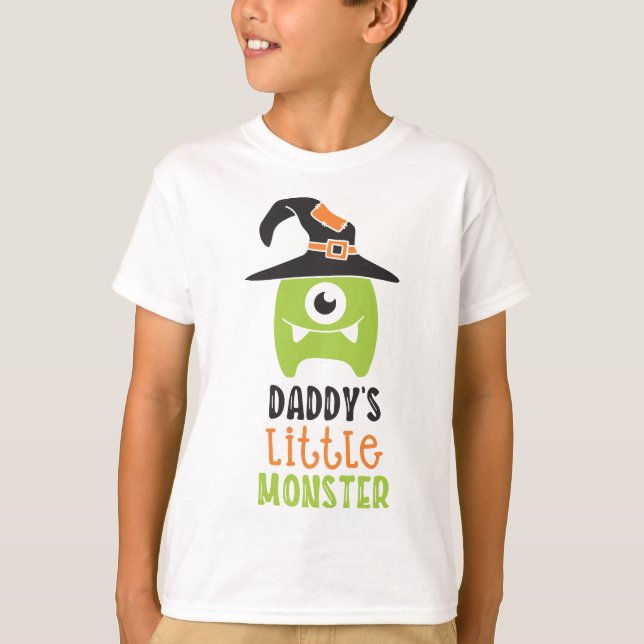 Daddy Little Monster White T-Shirt (Front)