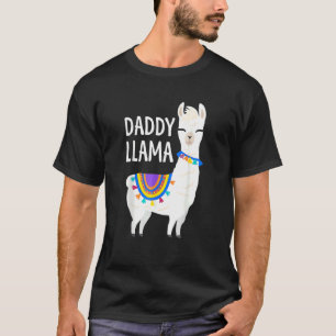 Daddy Llama Father's Day Men Papa Dad Birthday T-Shirt