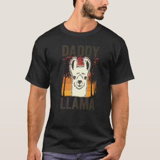 Daddy Llama For Boys Men Father's Day For Dad And  T-Shirt