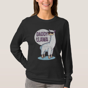 Daddy Llama Funny Dad Gift Father's Day T-Shirt