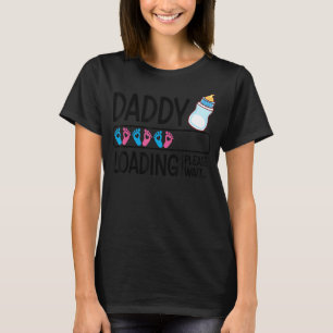 Daddy Loading Please Wait Cute Footprint T-Shirt