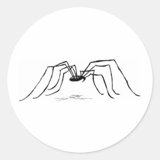 Daddy Long Legs Classic Round Sticker