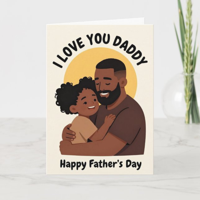 Daddy Love Father's Day Card (Front)