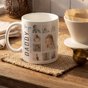 Daddy Love You Photo Collage Coffee Mug