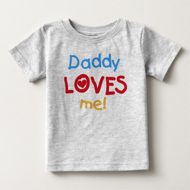 Daddy Loves Me Baby Football Bodysuit (Front)