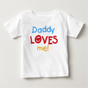 Daddy Loves Me Toddler Ruffle Dress Baby T-Shirt