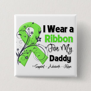 Daddy - Lymphoma Ribbon 15 Cm Square Badge
