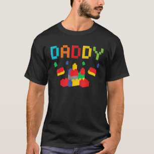 Daddy Master Builder Building Blocks Bricks Matchi T-Shirt