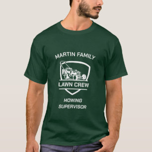 Daddy & Me Father Son Mowing Supervisor Family T-Shirt