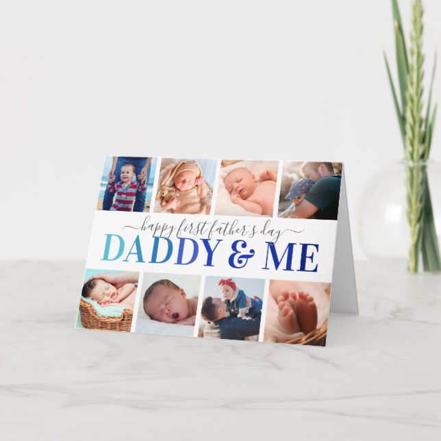 "Daddy & Me" First Father's Day Photo Card (Front)