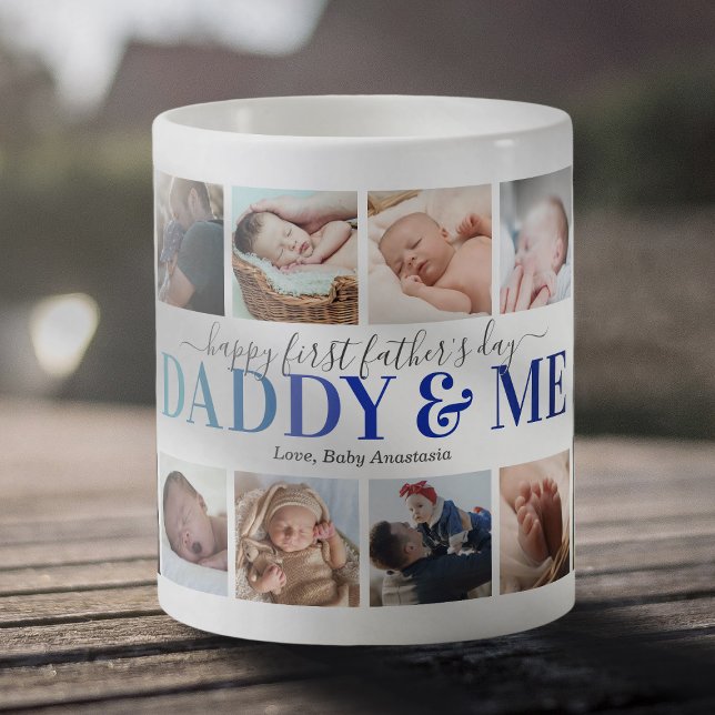 "Daddy & Me" First Father's Day Photo Coffee Mug (Creator Uploaded)