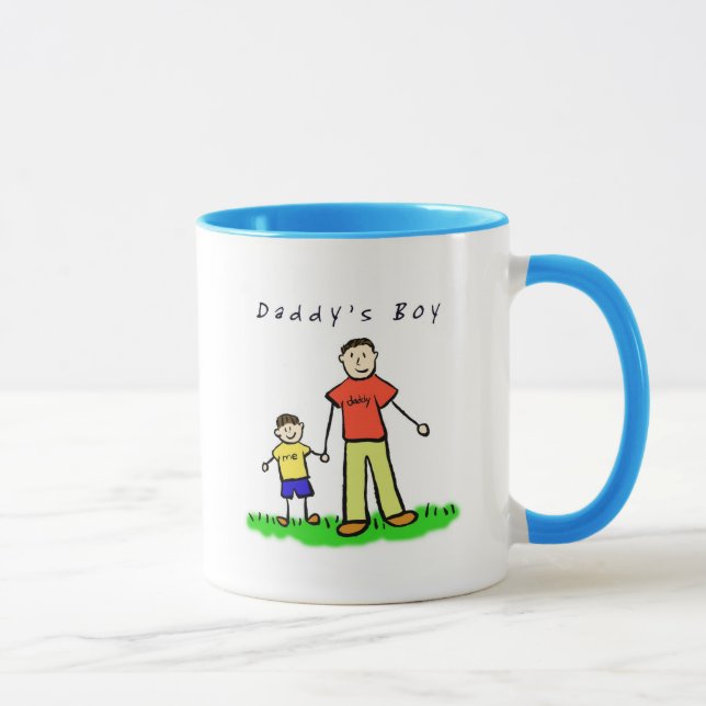 Daddy & Me Mug (Brunette with Title) (Right)