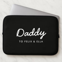 Daddy | Modern Kids Names Father's Day Black