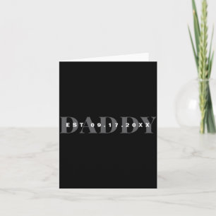 Daddy Modern Minimalist New Dad First Fathers Day  Card