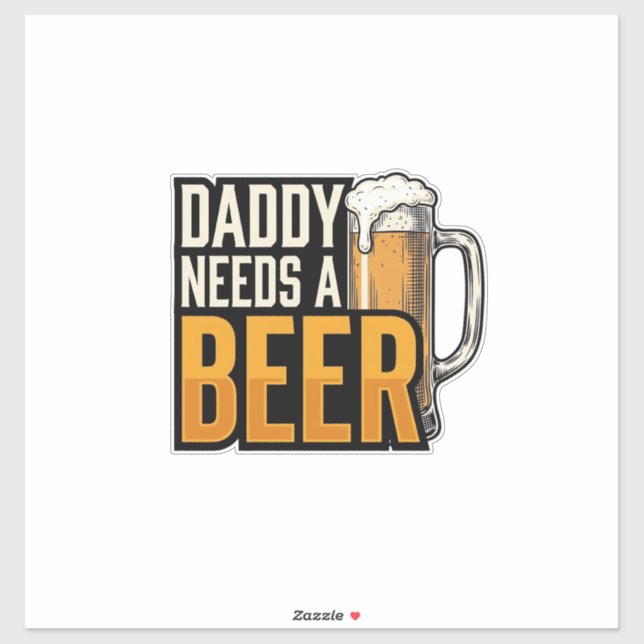 Daddy Needs a Beer Vintage Engraving Shirt Design_ (Sheet)