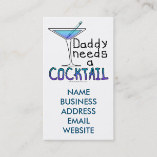 DADDY Needs a Cocktail Calling Card