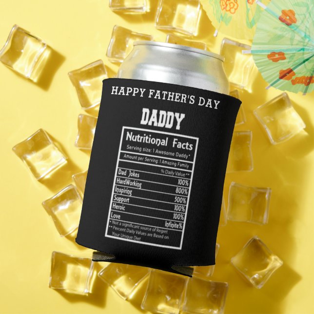 Daddy Nutritional Facts Father's Day Can Cooler (In Situ Summer)
