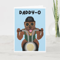  Daddy-O Happy Birthday Pit Bull Biker
