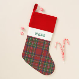 Daddy-o Peppermint Stripe Christmas Stocking