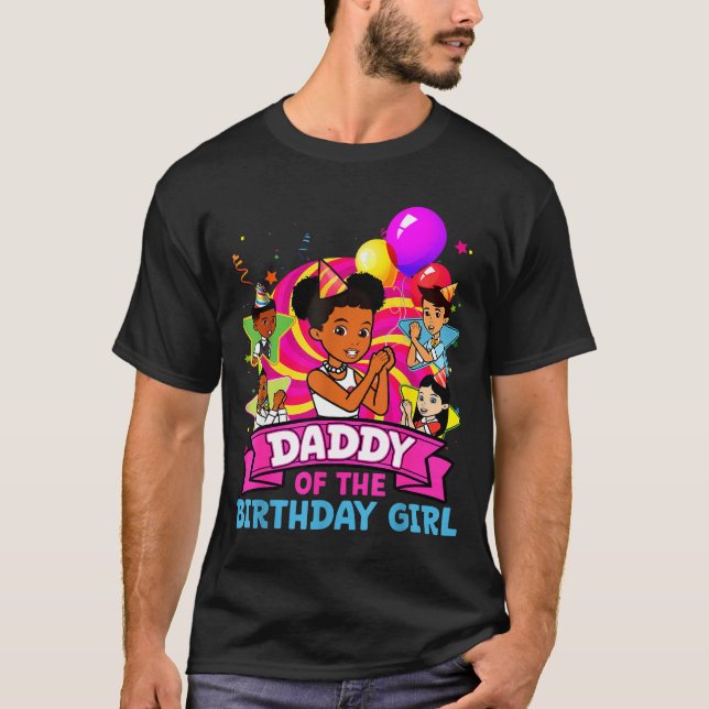 Daddy Of Birthday Girl Gracie Nk Doll Family Decor T-Shirt (Front)