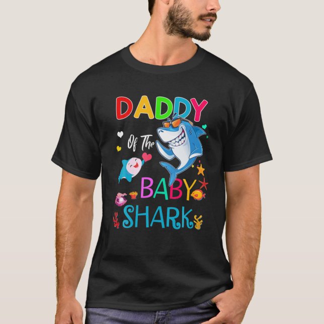 Daddy Of The Baby Shark Birthday Boy, Girl, Kids D T-Shirt (Front)