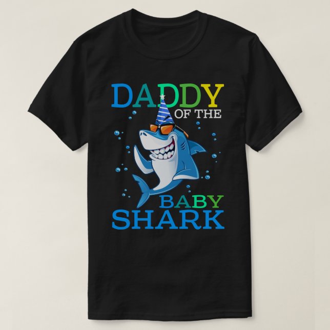 DADDY Of The Baby Shark Birthday Brother Shark Shi T-Shirt (Design Front)