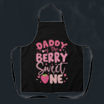 Daddy Of The Berry Sweet One Strawberry Birthday Apron<br><div class="desc">Daddy Of The Berry Sweet One Strawberry First Birthday</div>