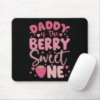 Daddy Of The Berry Sweet One Strawberry Birthday
