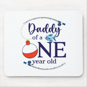 Daddy Of The Big One Fishing Boy First Birthday Of Mouse Pad