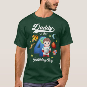 Daddy of the birthay astronaut boy T-Shirt